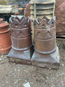 Reclaimed Small Salt Glazed Decorative Chimney Pots