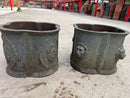 2 shaped planters