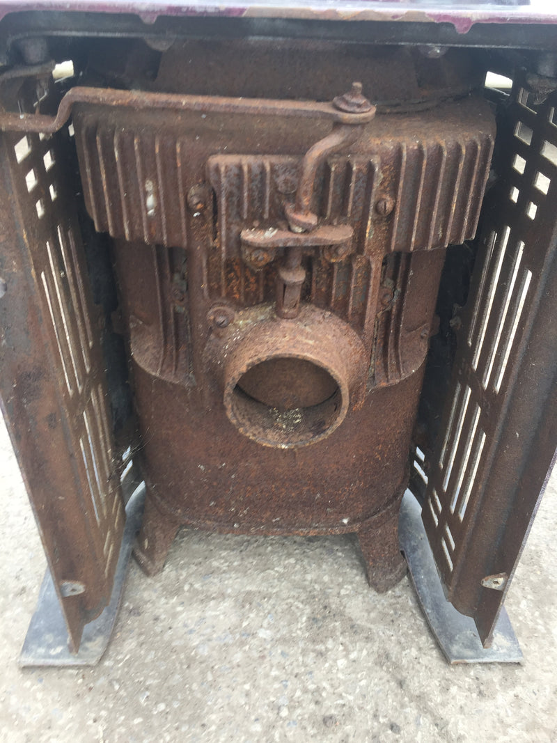 Reclaimed Wood Burning Stove made by Les Founderies Bruxelloises Belgium