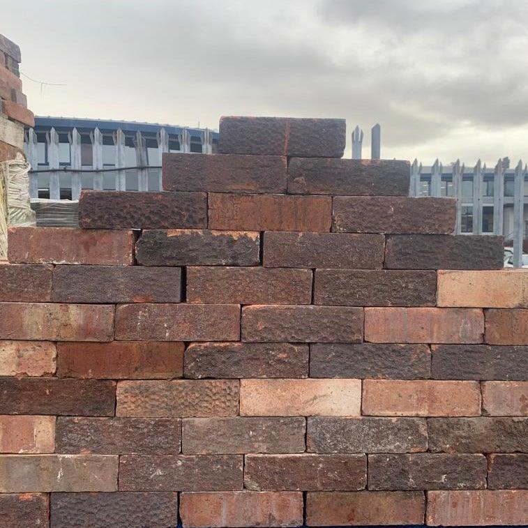 London Brick Company Dimple Faced Bricks 60mm x 220mm  2 3/8 x 8 3/4 - Jim Wise Reclamation