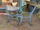 Reclaimed Antique Cast iron garden bench both sides