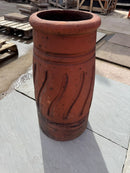 Victorian terracotta swirl detail cannon chimney pot