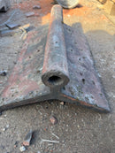 Reclaimed Red Roll-Top Ridge Tile (470mm, 125°)