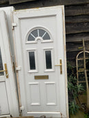 Reclaimed white UPVC door