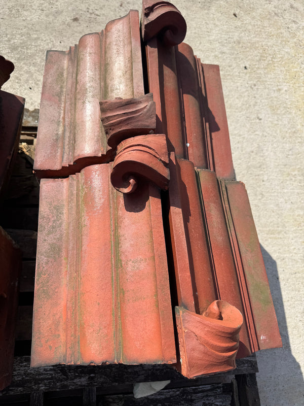terracotta interlocking roof tiles