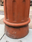 Victorian terracotta fluted cannon chimney pot