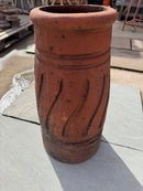 Victorian terracotta swirl detail cannon chimney pot