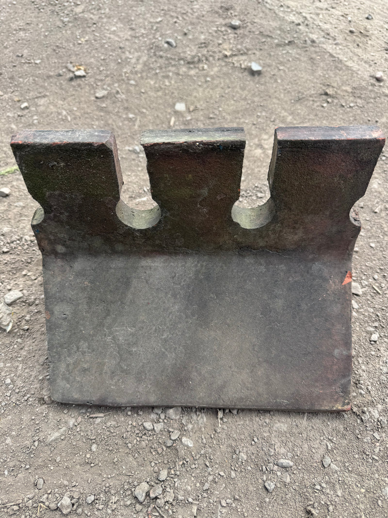 Three thin ridge tile