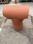Terracotta T piece chimney pot