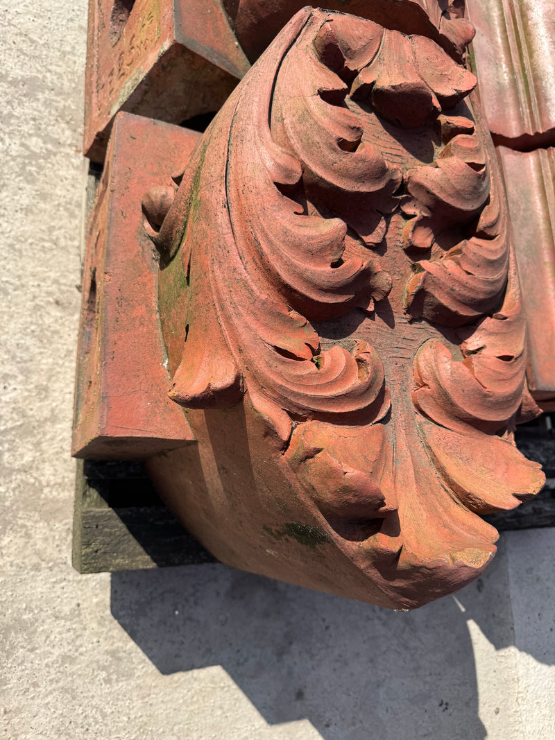 Decorative terracotta corbel bracket