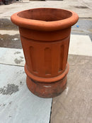 Victorian terracotta fluted cannon chimney pot