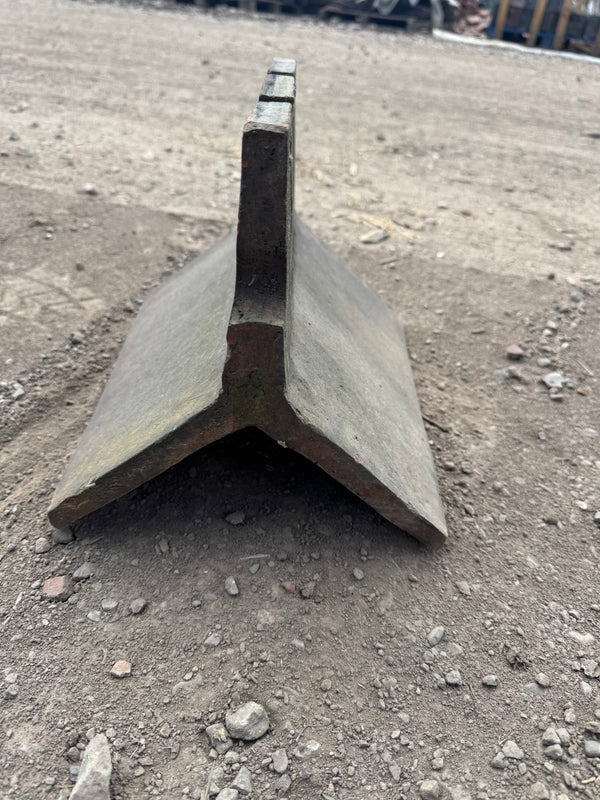 Three thin ridge tile