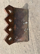 Reclaimed Four-Hole Diamond Thin Ridge Tile (80°)