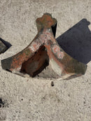 Reclaimed terracotta ridge tile