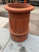 Victorian terracotta fluted cannon chimney pot
