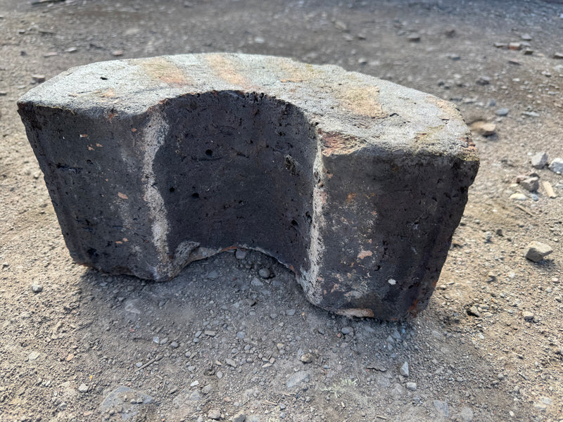 Staffordshire blue triangle wall coping brick