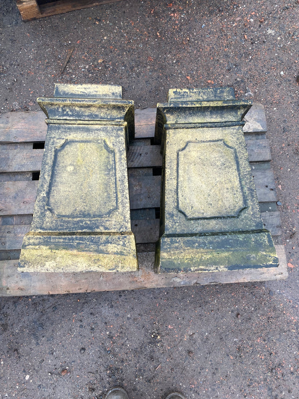 Reclaimed buff antique square chimney pots