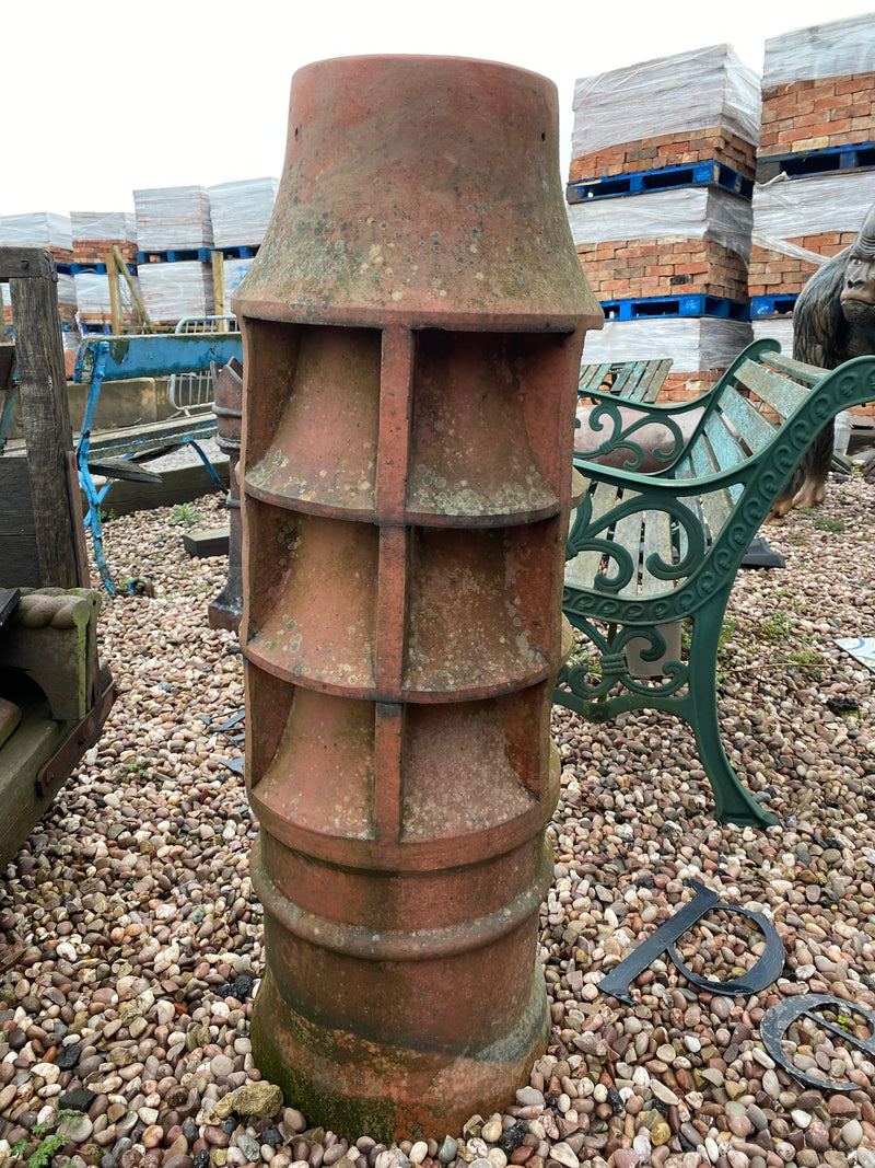 Louvred Terracotta chimney pot