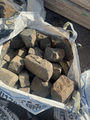 Reclaimed large sandstone cobble/setts