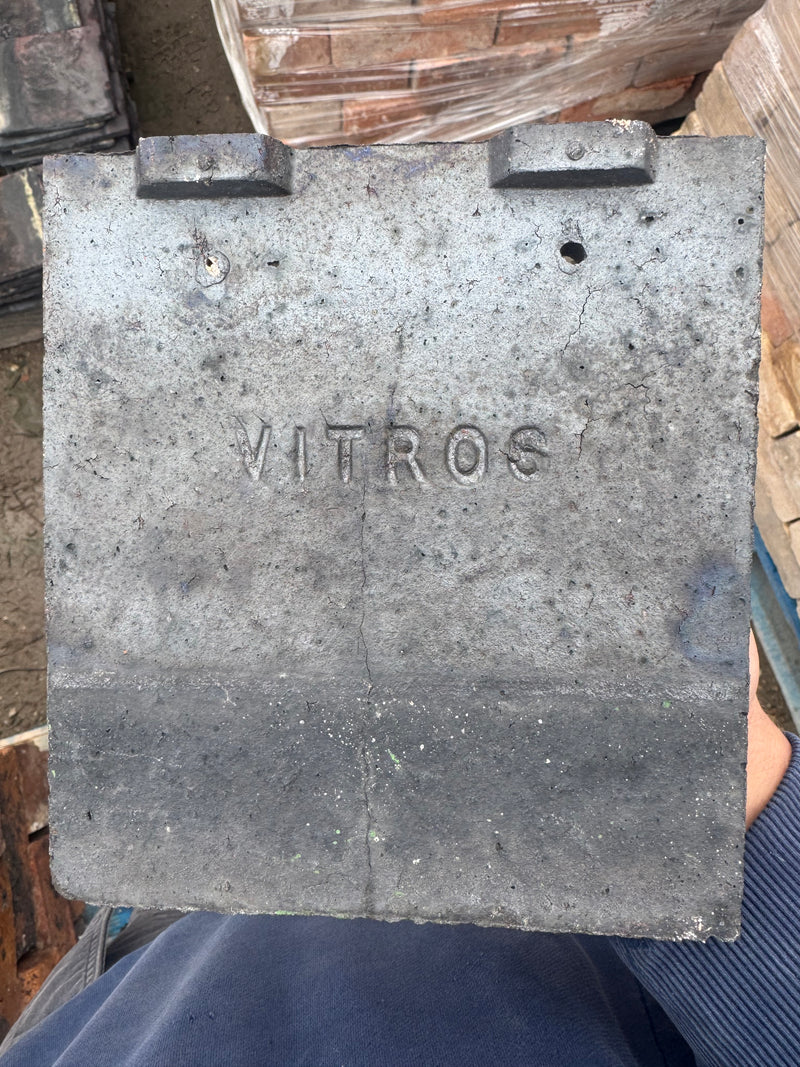 Staffordshire blue machine made eave tile