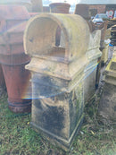 Reclaimed Yellow Hood-Top Chimney Pot – 840mm (33 Inch) Tall
