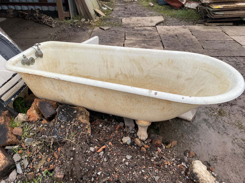Reclaimed Victorian bath tub