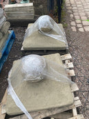 Reconstituted Pillar Caps with Ball Finial 686mm x 686mm (27 Inch)