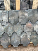 Reclaimed Staffordshire Blue Handmade Feature Tiles – Reduced Fishtail (275mm x 180mm)