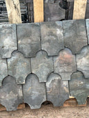 Reclaimed Staffordshire Blue Handmade Feature Tiles – Reduced Fishtail (275mm x 180mm)