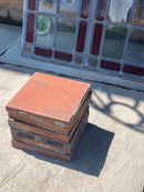 Reclaimed quarry tiles red