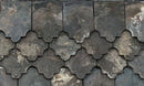 Reclaimed Staffordshire Blue Handmade Feature Tiles – Intricate Club (265mm x 180mm)