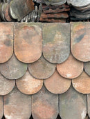 Reclaimed Staffordshire Red Handmade Feature Tiles – Beavertail (275mm x 180mm)