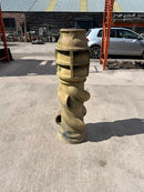 Reclaimed Victorian Buff Spiral-Vent Chimney Pot – 1300mm Tall