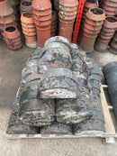 Reclaimed Staffordshire Half-Round Wall Coping 360mm x 185mm