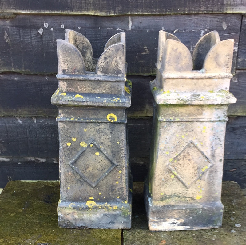 Reclaimed Buff Castle/Bishop Chimney Pots