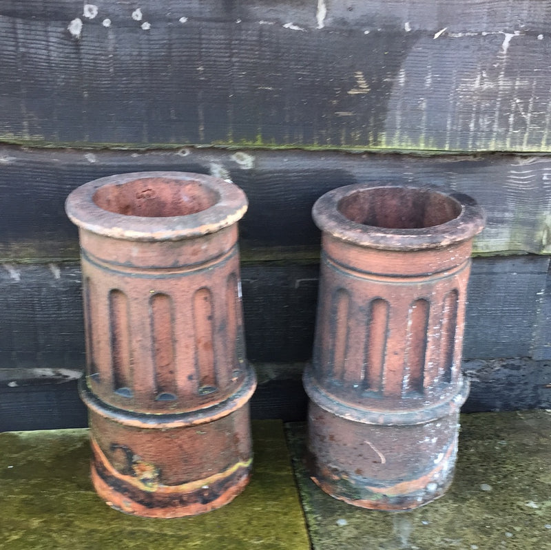 Fluted Terracotta Cannon Reclaimed Chimney Pots