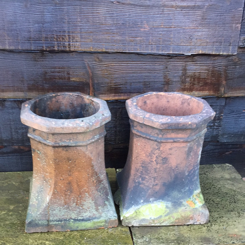 Reclaimed Terracotta Octagonal/Pawn Reclaimed Chimney Pot