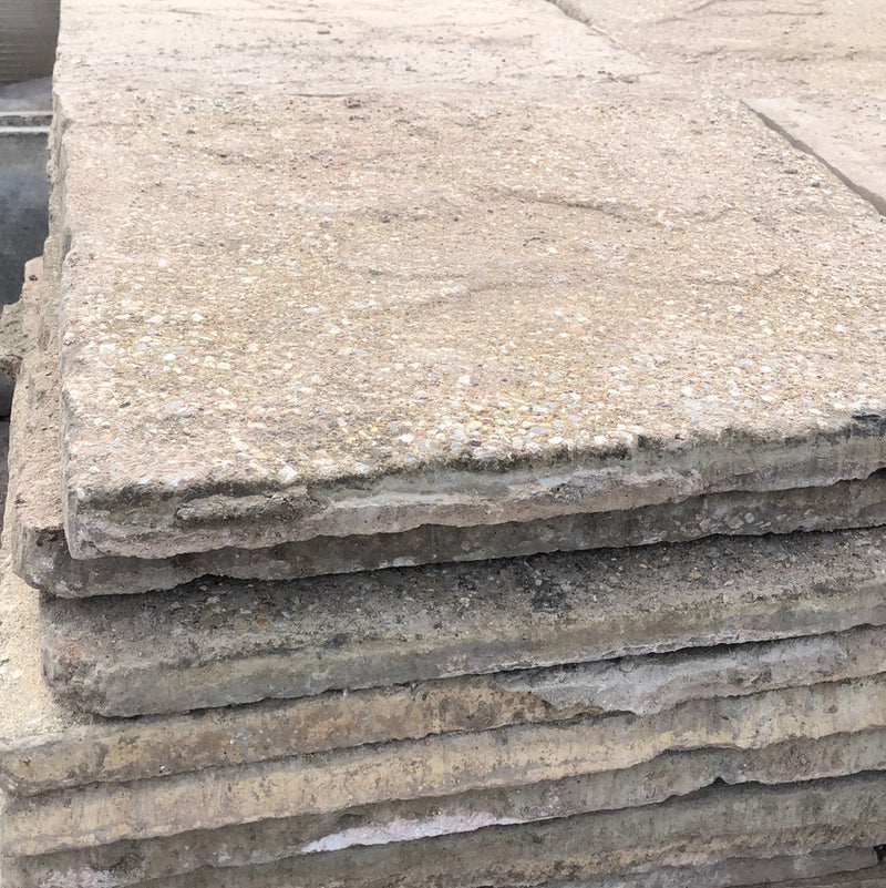 Reclaimed Riven Buff Concrete Slabs