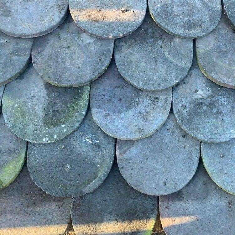 Reclaimed Staffordshire Blue Bullnose Tiles Available in 6 1/2 x 10 1/2 inch and 11 x7